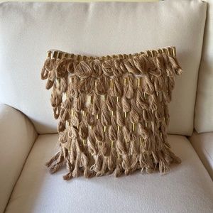 Jonathan Adler Tassel Pillow (14x14) Lightly Used